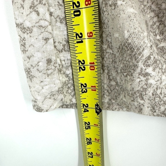 Beau Dawson Linen Blend Wide Leg Pants Womens S Snake Print Lagenlook Beachy - Picture 8 of 9